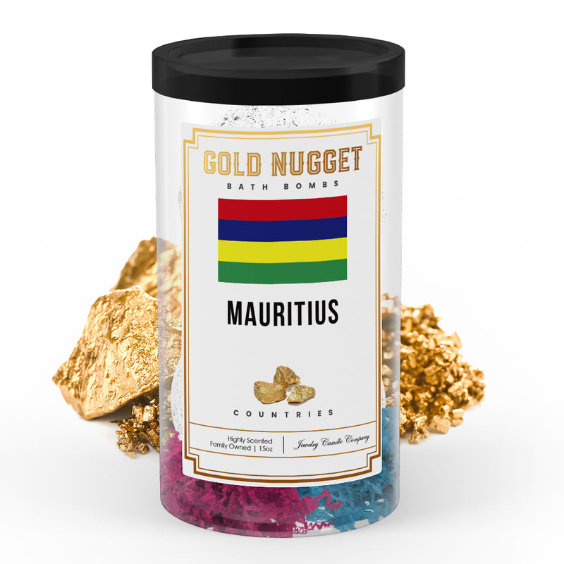 Mauritius Countries Gold Nugget Bath Bombs