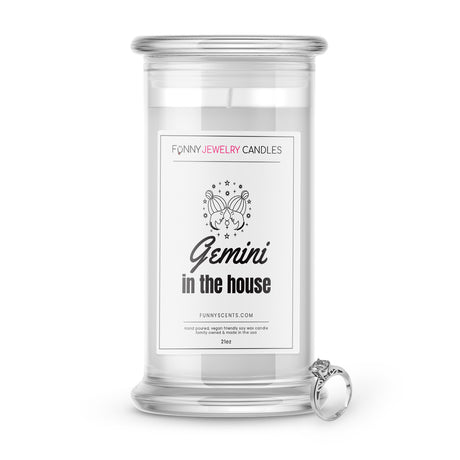 gemini in the house jewelry funny candle