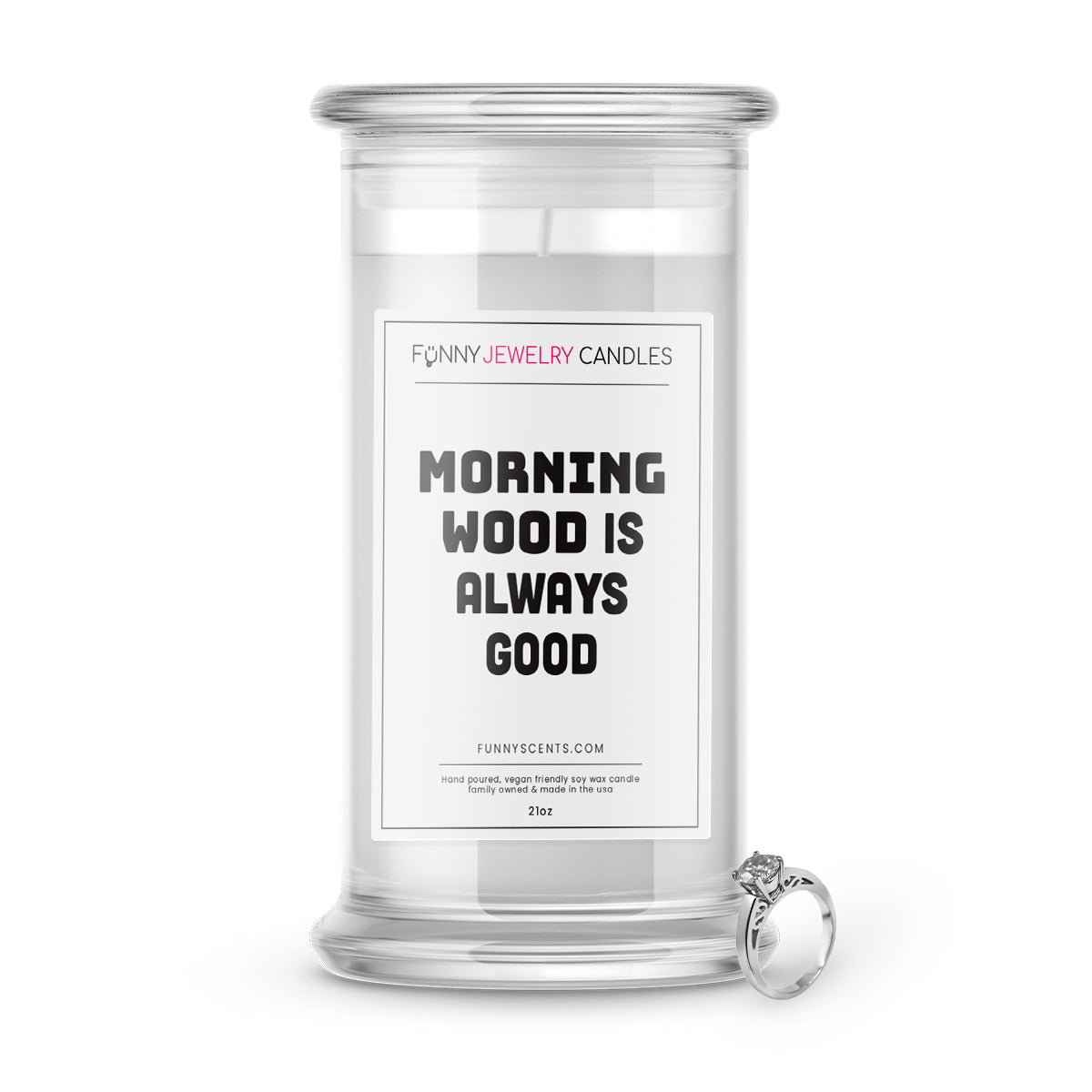 Morning Wood is Always Good Jewelry Funny Candles