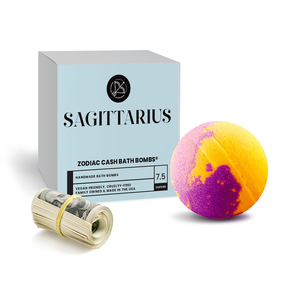 Sagittarius Zodiac Cash Bath Bomb