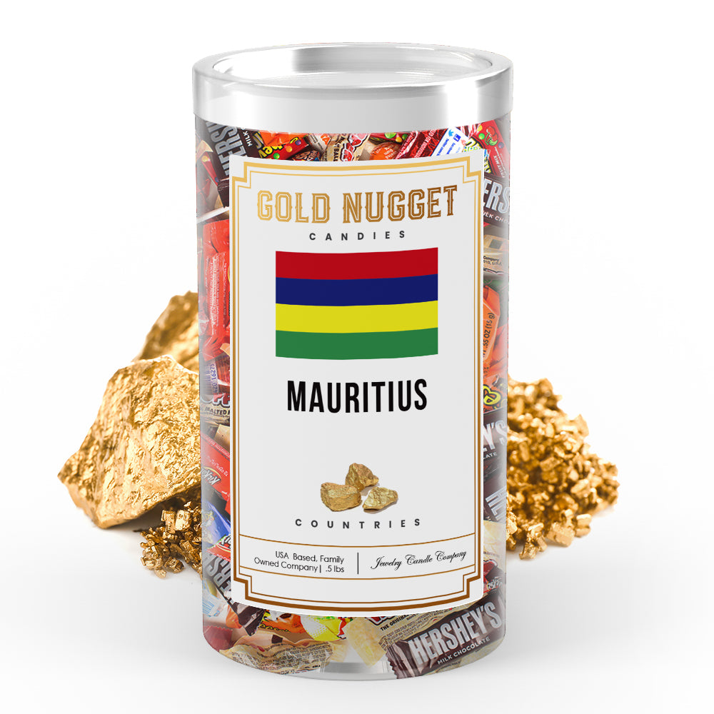 Mauritius Countries Gold Nugget Candy