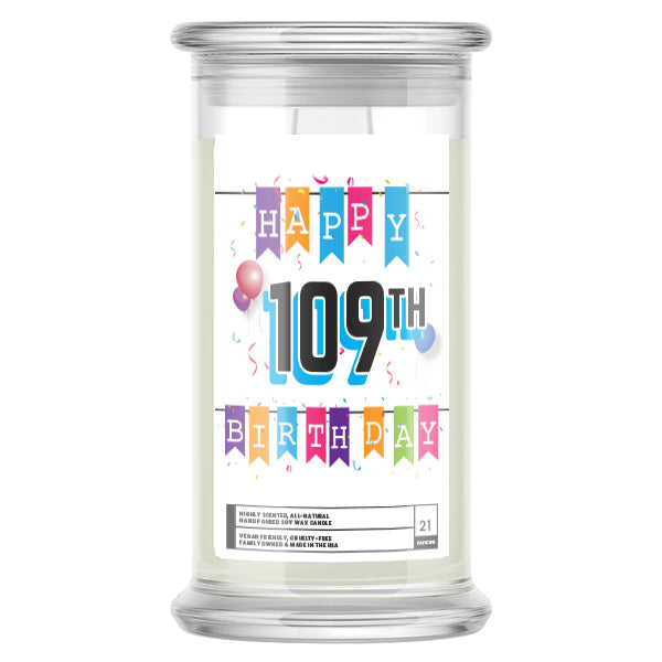 Happy 109th Birthday Candle