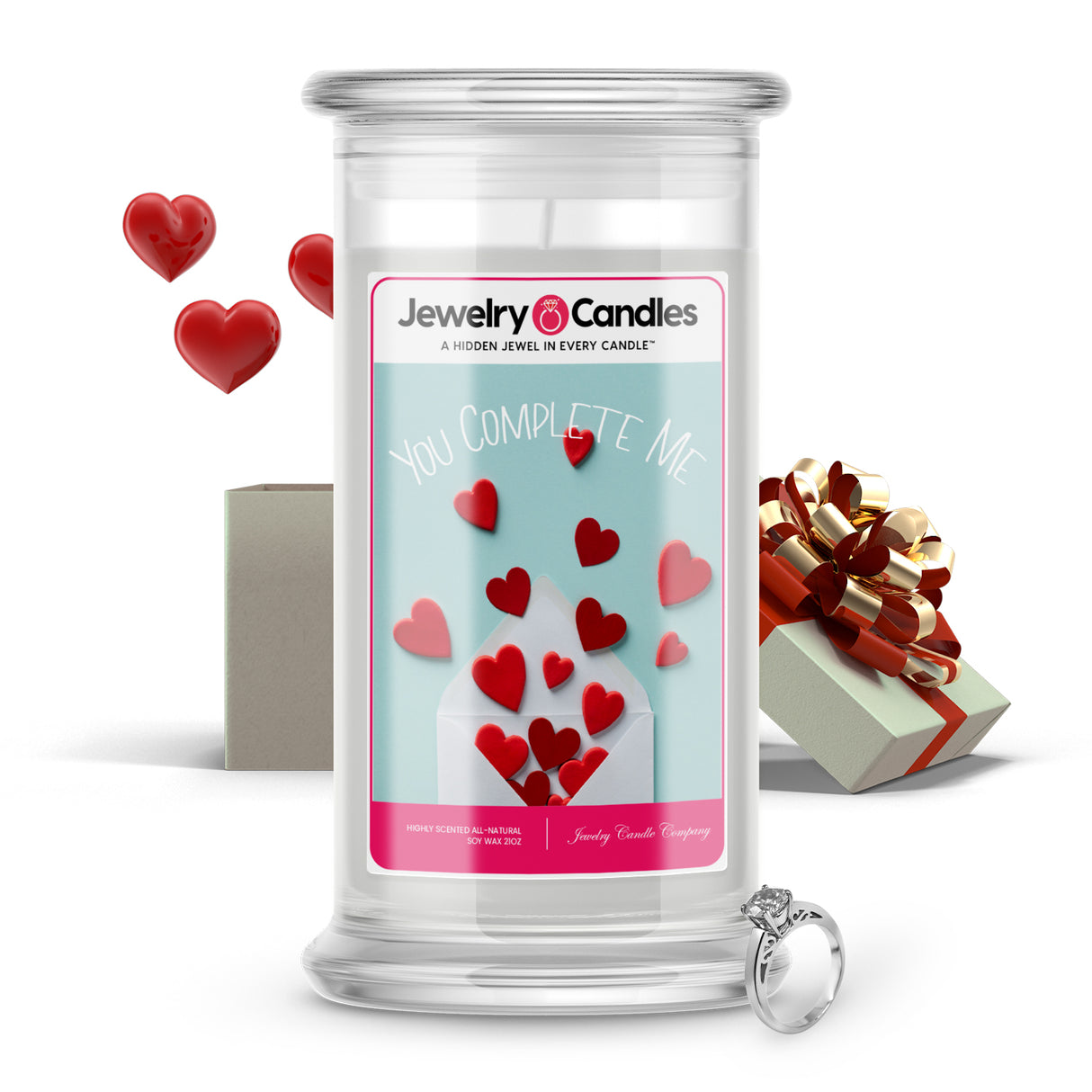 You Complete Me Valentine Jewelry Candle