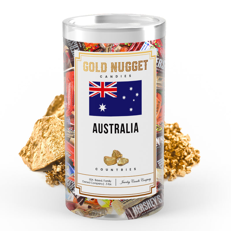 Australia Countries Gold Nugget Candy