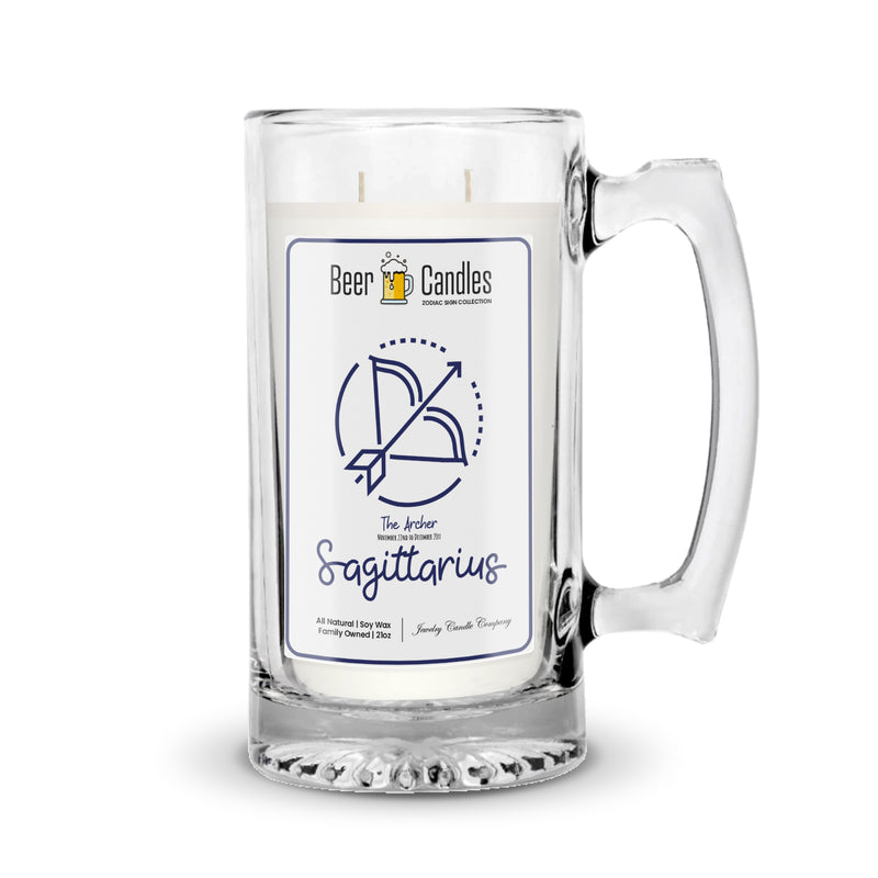 Sagittarius Beer Candles | Zodiac Sign Collections