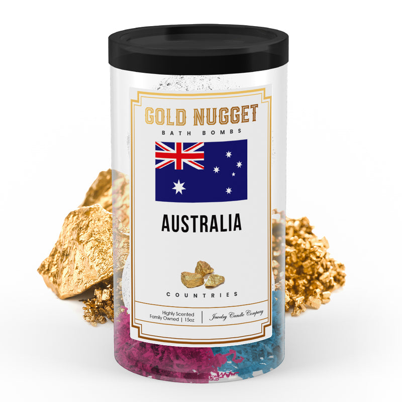 Australia Countries Gold Nugget Bath Bombs