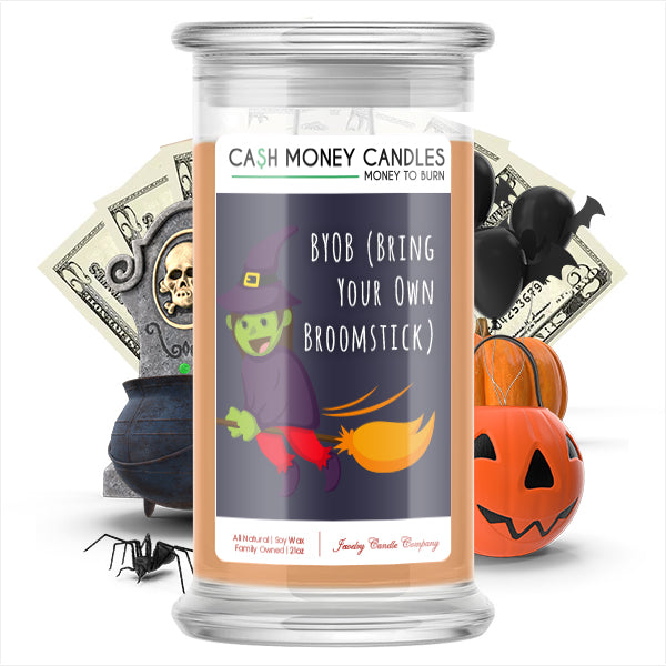 BYOB (Bring your own broomstick) Cash Money Candle
