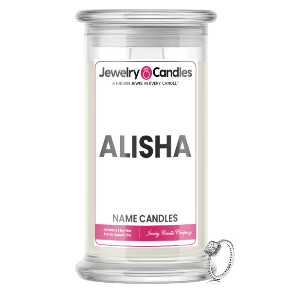 ALISHA Name Jewelry Candles
