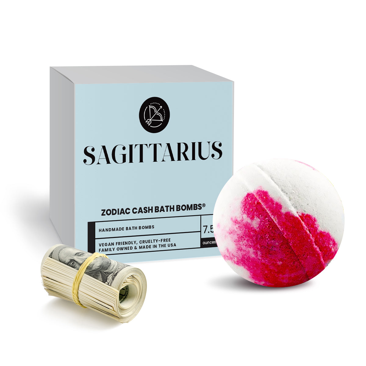 Sagittarius Zodiac Cash Bath Bomb