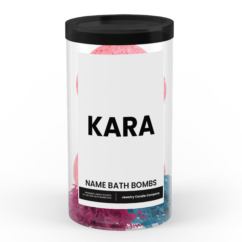 KARA Name Bath Bomb Tube
