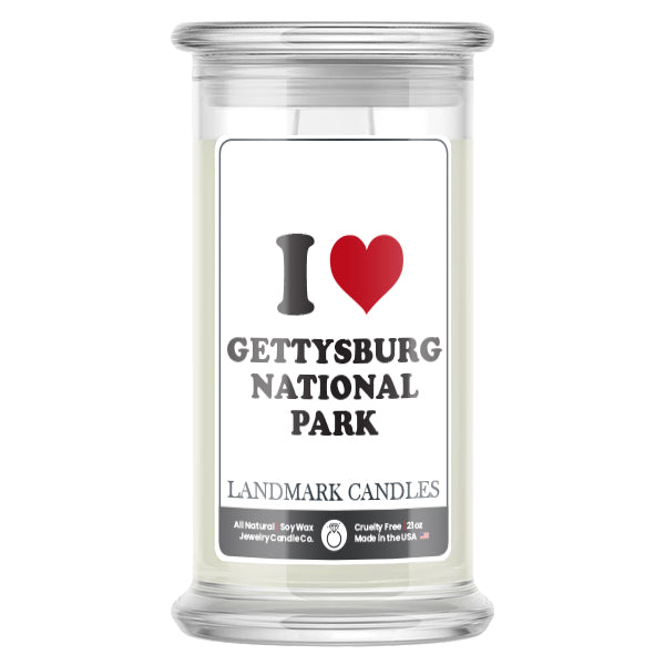 I Love GETTYSBURG NATIONAL PARK  Landmark Candles