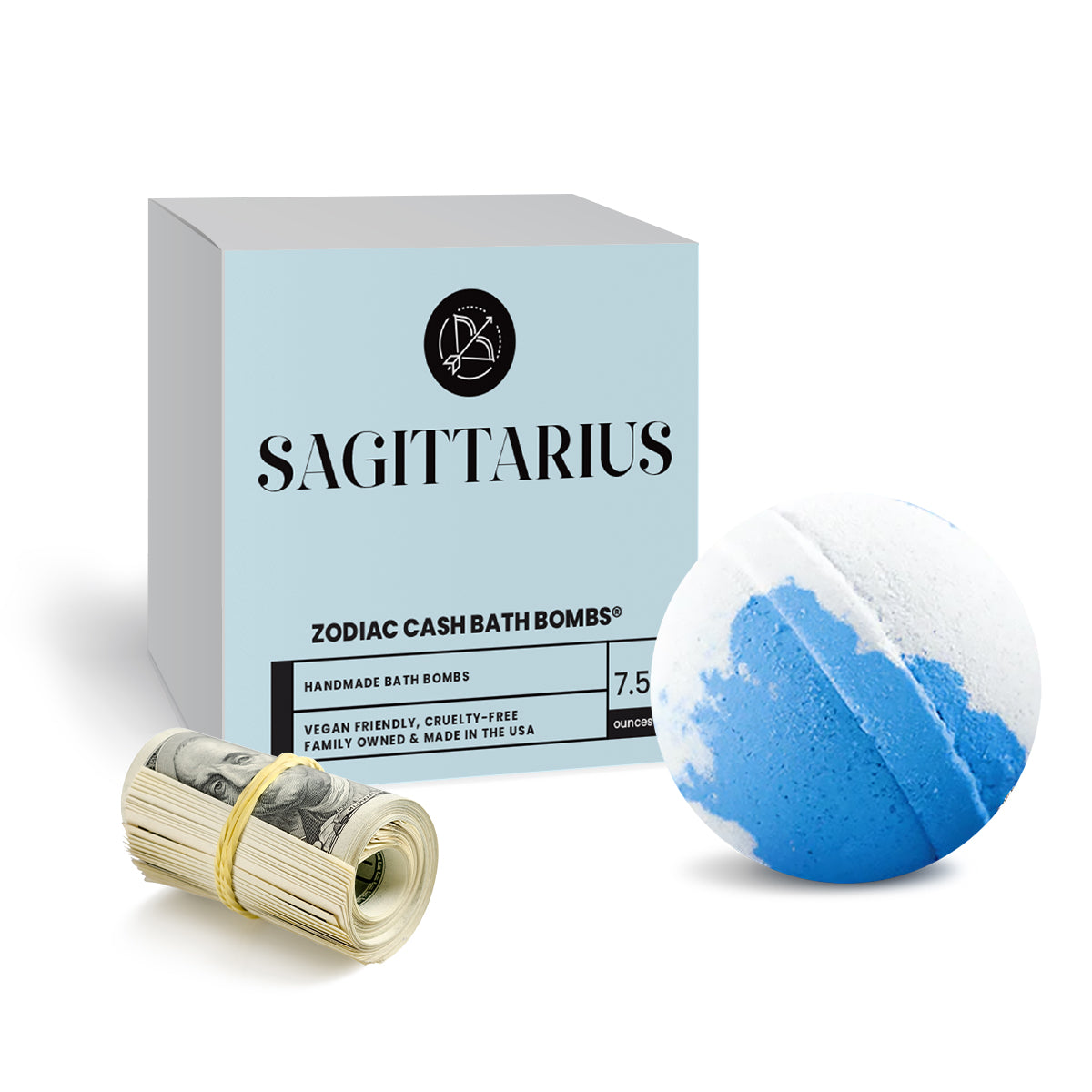 Sagittarius Zodiac Cash Bath Bomb