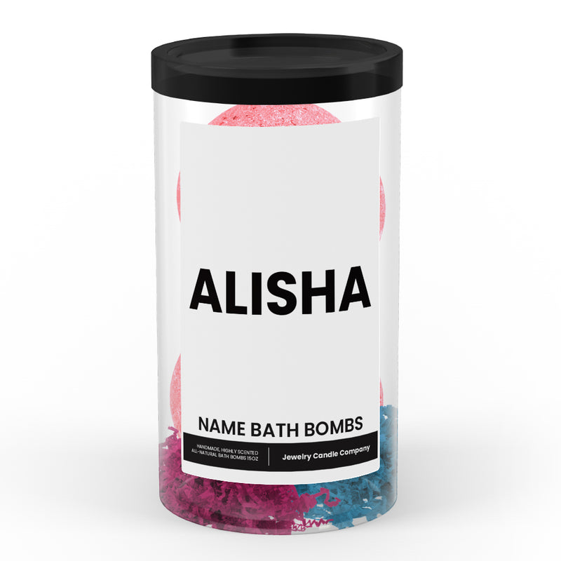 ALISHA Name Bath Bomb Tube