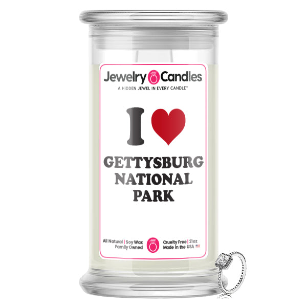 I Love GETTYSBURG NATIONAL PARK Landmark  Jewelry Candles