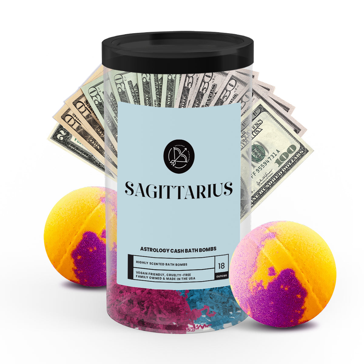 Sagittarius Astrology Cash Bath Bombs