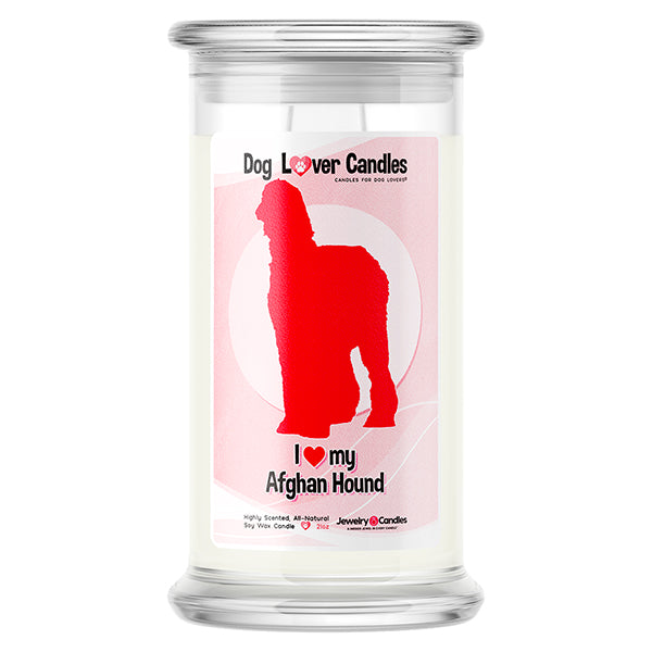 Afghan Hound Dog Lover Candle