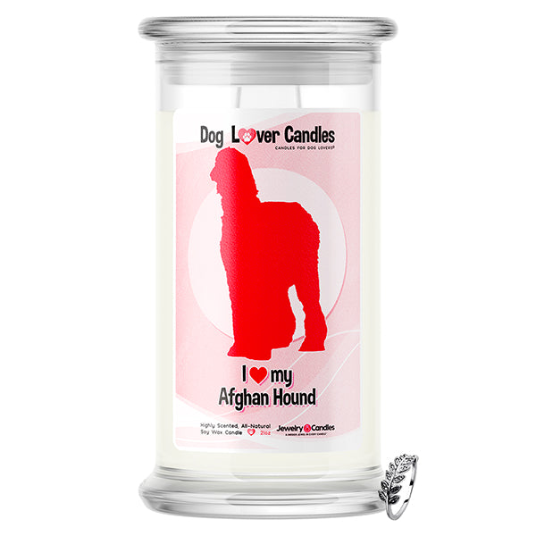 Afghan Hound Dog Lover Jewelry Candle