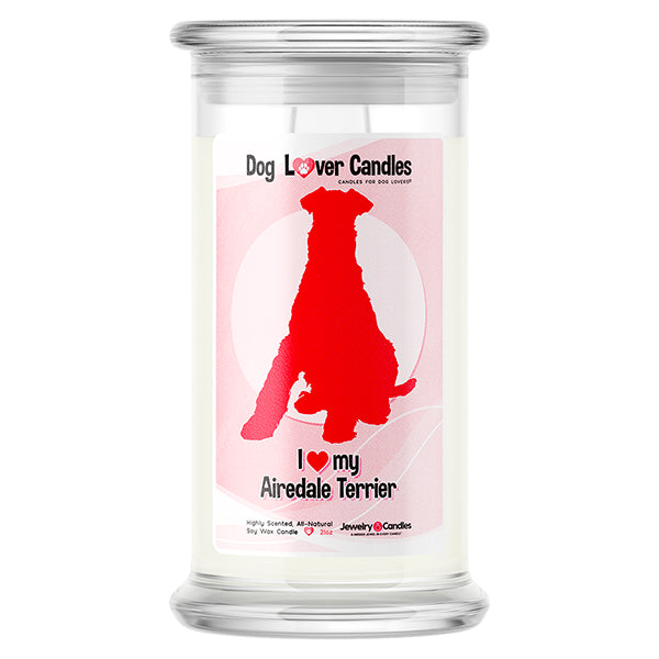 Airedale Terrier Dog Lover Candle