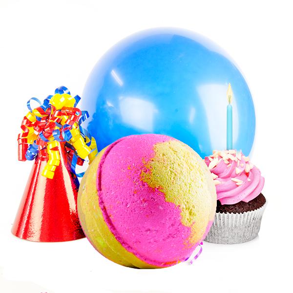 Birthday Cake | Single Toy Surprise Bath Bomb®-Single Toy Bath Bomb-The Official Website of Jewelry Candles - Find Jewelry In Candles!