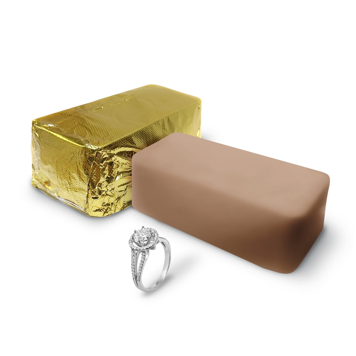 COZY CABIN IN THE WOODS GIANT GOLD BAR JEWELRY WAX MELT