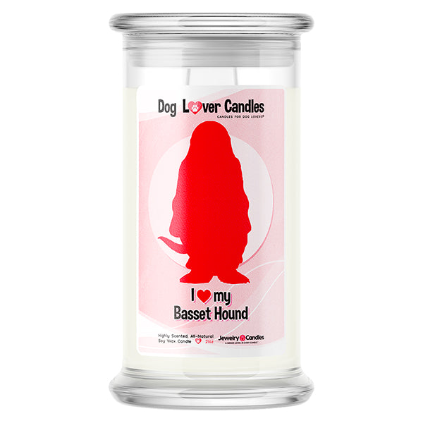 Basset Hound Dog Lover Candle