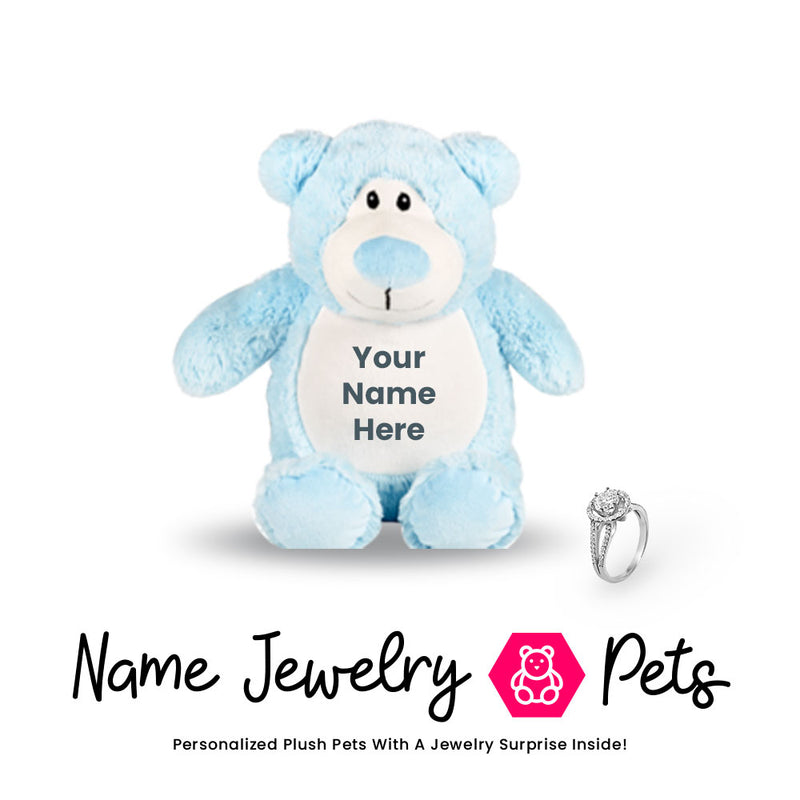Bear-Blue Name Jewelry  Pet