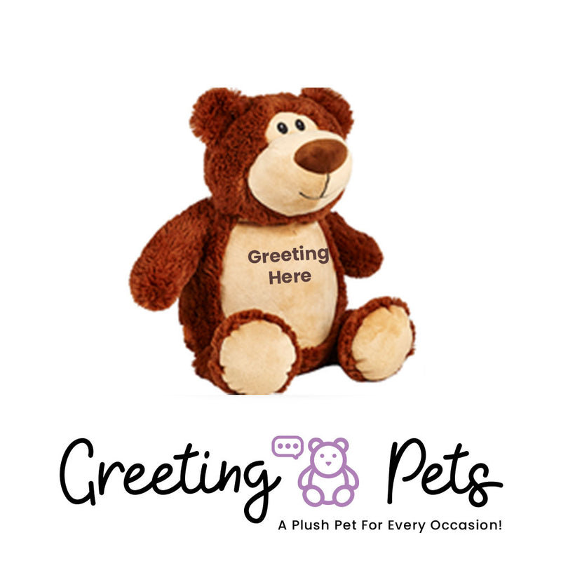 Bear-Brown Greeting Pet