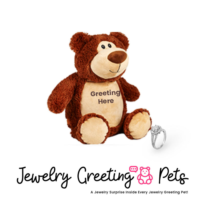 Bear-Brown Jewelry Greeting Pet