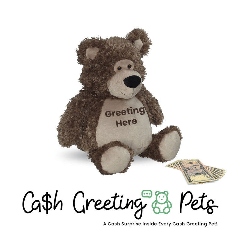 Bear-Grey Cash Greeting Pet