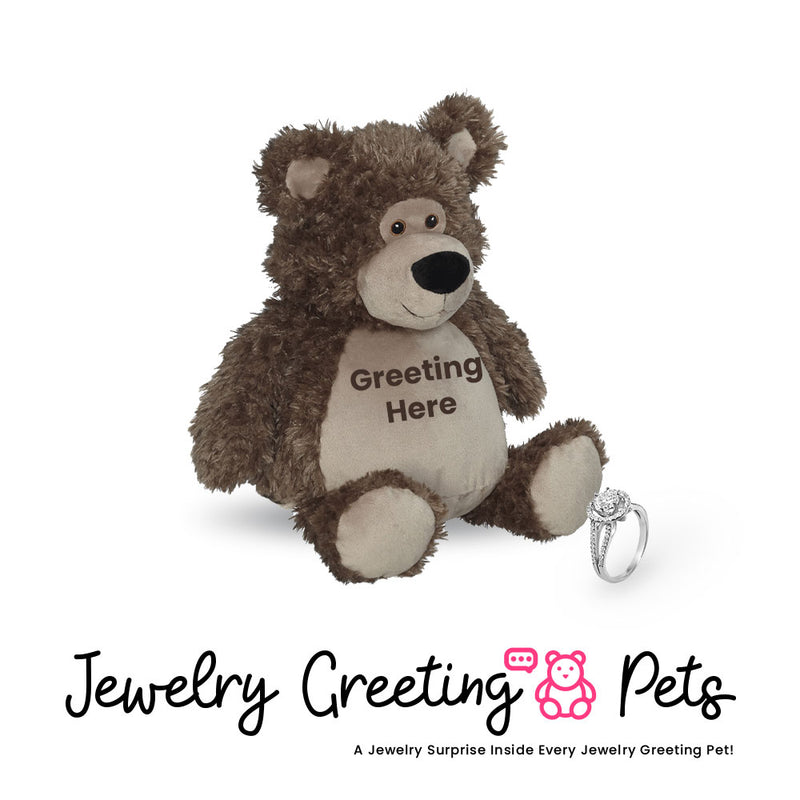 Bear-Pink Jewelry Greeting Pet