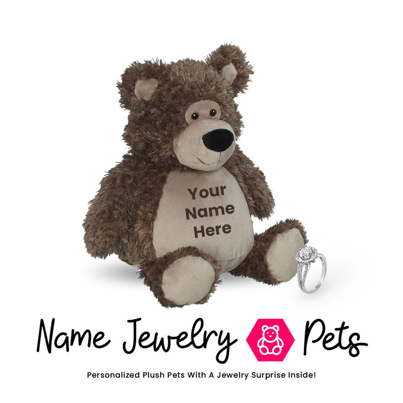 Bear-Grey Name Jewelry  Pet