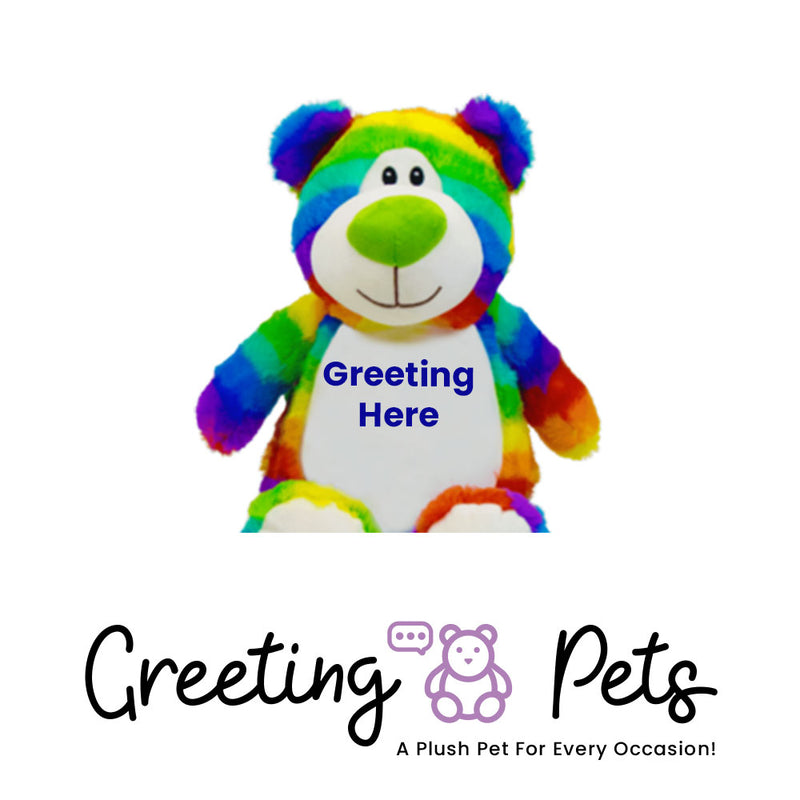Bear-Rainbow Greeting Pet