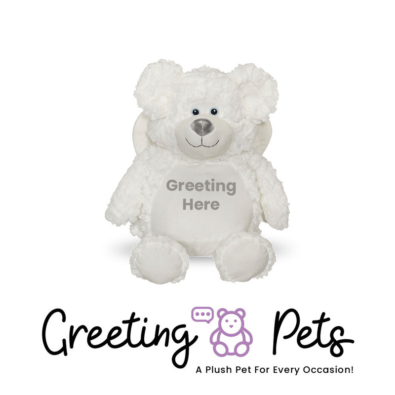 Bear-White Greeting Pet