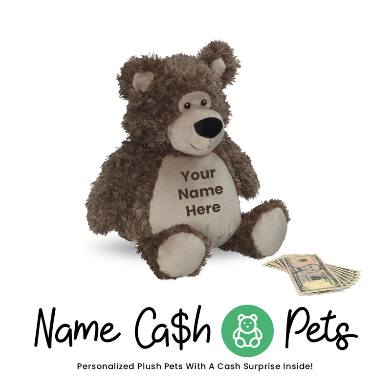 Bear-Grey Name Cash Pet