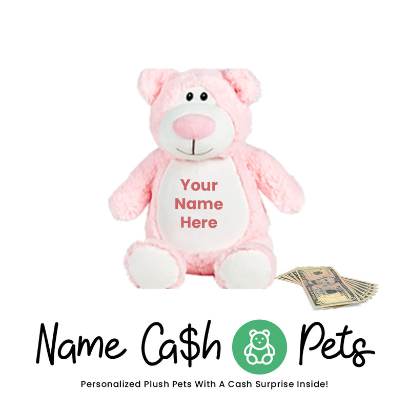 Bear-Pink Name Cash Pet