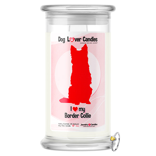 Border Collie Dog Lover Jewelry Candle