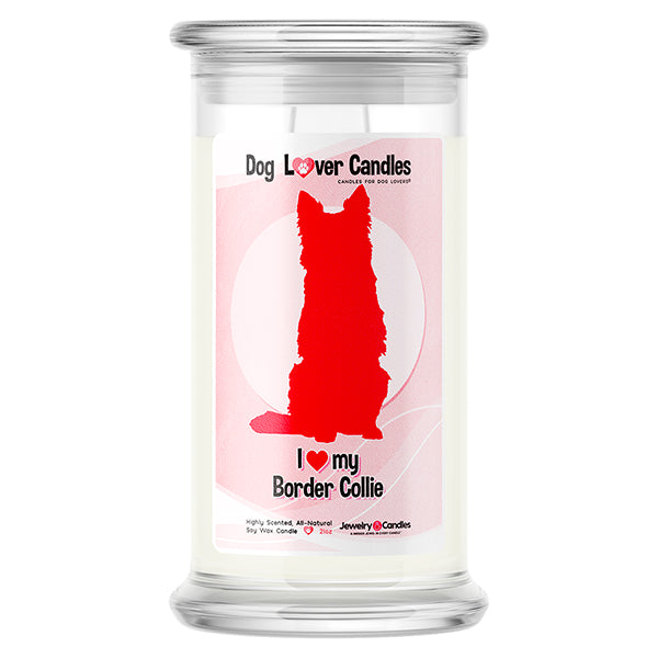 Border Collie Dog Lover Candle