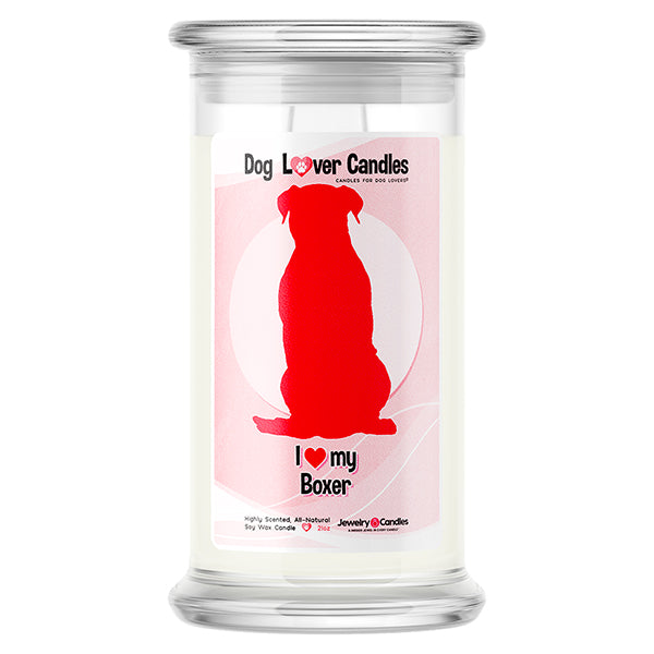 Boxer Dog Lover Candle