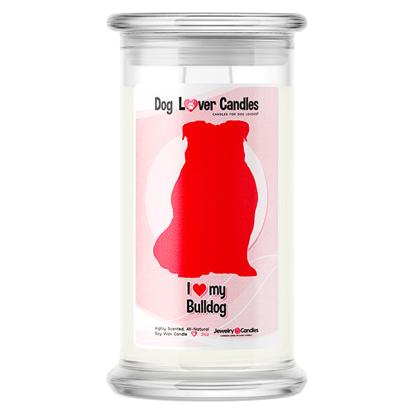 Bulldog Dog Lover Candle