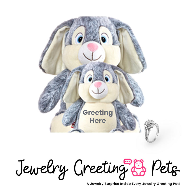 Bunnies Jewelry Greeting Pet
