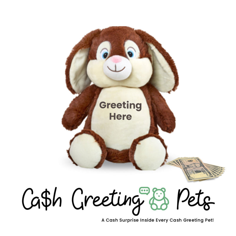 Bunny-Brown Cash Greeting Pet