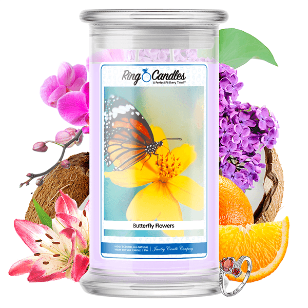 Butterfly Kisses Ring Candle