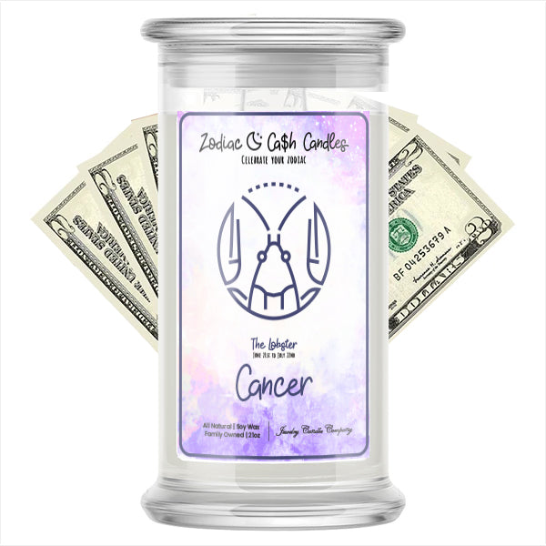 zodiac cancer cash candle