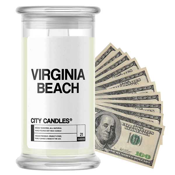 Virginia Beach | City Cash Candle®-City Cash Candles®-The Official Website of Jewelry Candles - Find Jewelry In Candles!