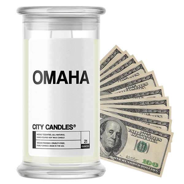 Omaha | City Cash Candle®-City Cash Candles®-The Official Website of Jewelry Candles - Find Jewelry In Candles!