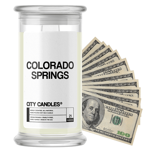 Colorado Springs | City Cash Candle®-City Cash Candles®-The Official Website of Jewelry Candles - Find Jewelry In Candles!