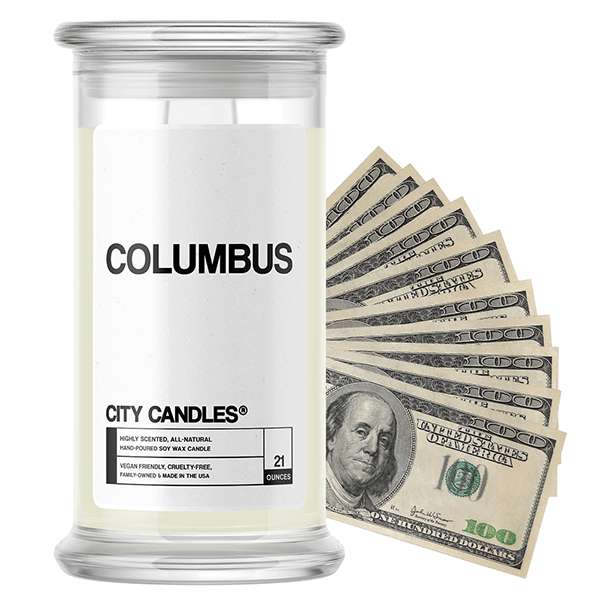 Columbus | City Cash Candle®-City Cash Candles®-The Official Website of Jewelry Candles - Find Jewelry In Candles!