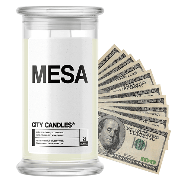 Mesa | City Cash Candle®-City Cash Candles®-The Official Website of Jewelry Candles - Find Jewelry In Candles!