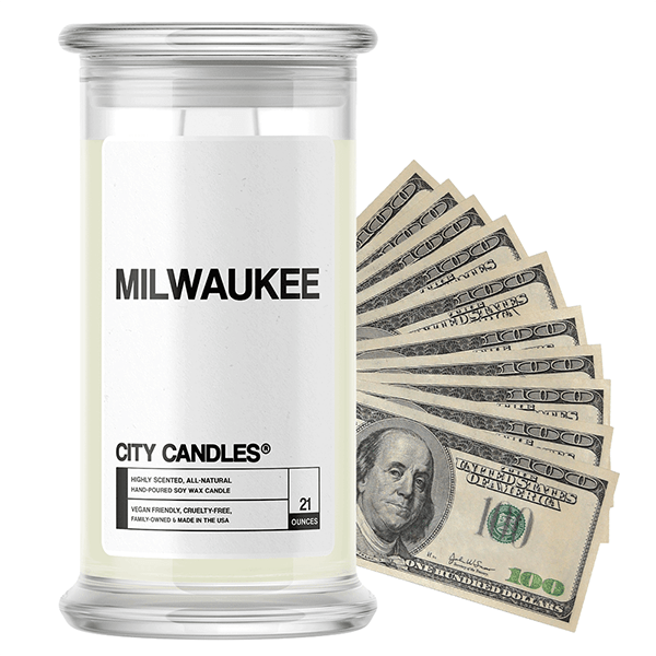 Milwaukee | City Cash Candle®-City Cash Candles®-The Official Website of Jewelry Candles - Find Jewelry In Candles!