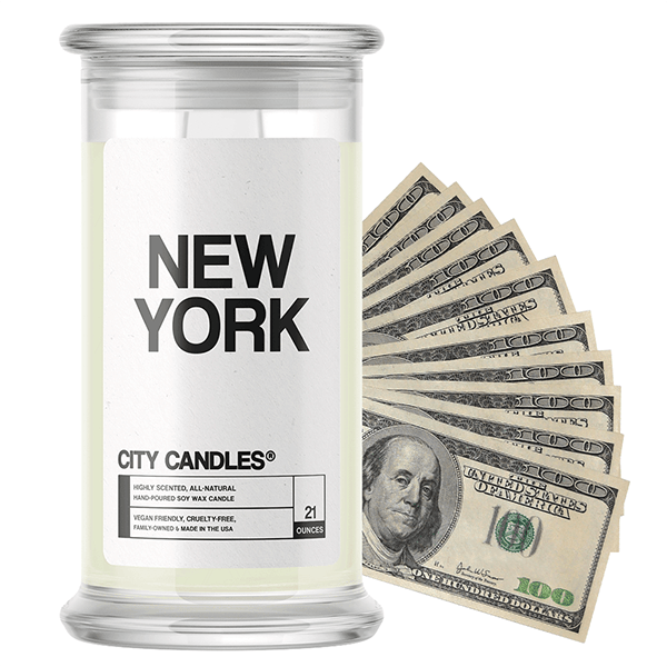 New York | City Cash Candle®-City Cash Candles®-The Official Website of Jewelry Candles - Find Jewelry In Candles!